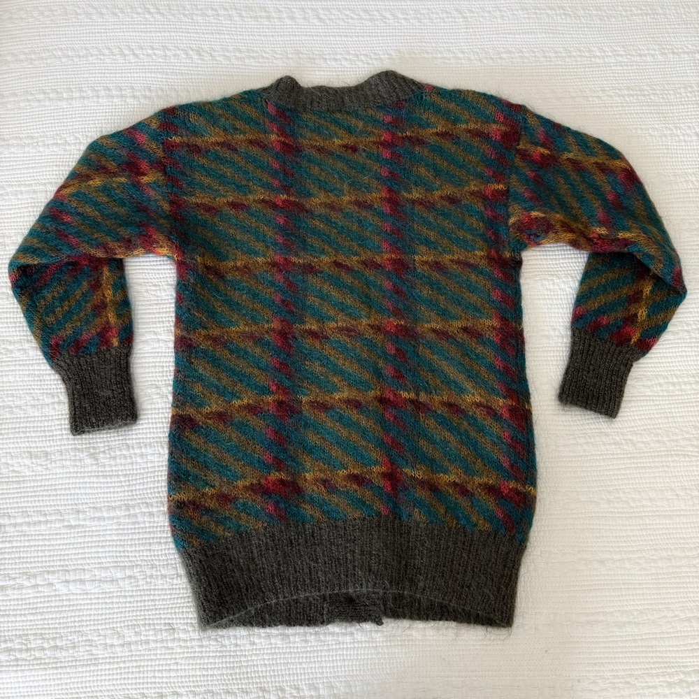 Vintage Hand Knit Mohair Wool Oversized Sweater M by Michelle Stuart 90s Grunge - Picture 9 of 15